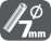 Pentru baghete de 7 mm