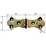 BALAMA ORNAMENTALA PENTRU CUFERE 76X50MM
