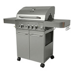 GRILL GAZ INOXIDABIL - 3+1 ARZATOARE / 13.65 KW
