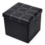 TABURET PLIABIL DEPOZITARE MODERN - 38X38X38CM / NEGRU