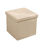 TABURET PLIABIL DEPOZITARE MODERN - 38X38X38CM / GALBEN