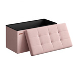 TABURET PLIABIL DEPOZITARE DUBLU - 76X38X38CM / ROZ