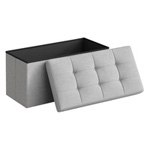 TABURET PLIABIL DEPOZITARE DUBLU - 76X38X38CM / GRI