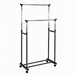 SUPORT HAINE DUBLU REGLABIL - 83X39X165CM / 15KG