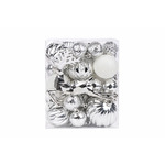 SET ORNAMENTE DE CRACIUN / ARGINTIU - 48P.
