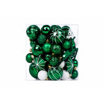 SET ORNAMENTE DE CRACIUN / VERDE - 48P.