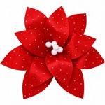 FLOARE DECORATIVA DE CRACIUN 26X15CM SYSDH-A3025083
