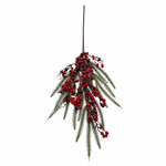 CRENGUTA DECORATIVA DE CRACIUN - BOBITE-RAMURI 68CM