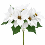 CRENGUTA DECORATIVA DE CRACIUN - FLOARE ALBA 42CM