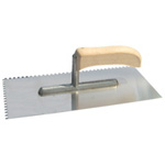 GLETIERA INOX DINTATA CU MANER LEMN
