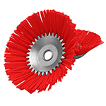 PERIE MOTOCOASA TIP CUPA DIN NAILON CU ORIFICIU 200MM