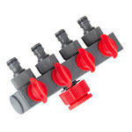 CONECTOR DISTRIBUITOR CU 4 ROBINETI