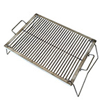 GRATAR INOX TIP PORTABIL CU PICIOARE SI RAMA 52X37CM