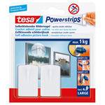 CARLIG ADEZIV DETASABIL DREPTUNGHI - 1KG / ALB, 2/SET