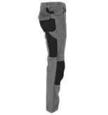 Pantalon lucru tip-blugi slim-fit elastic gri - 3xl