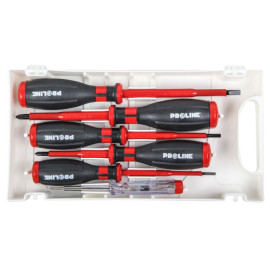 set surubelnite izolate maner cauciuc + tester - 6p.