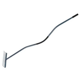 grebla metalica cu maner metalic 150cm / 12 dinti