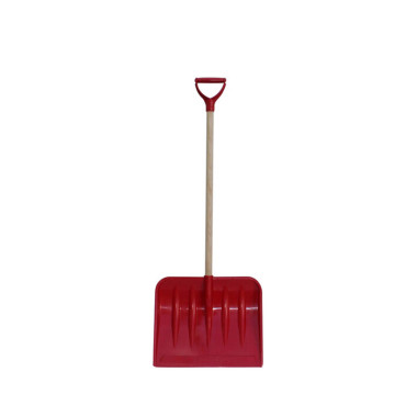 Lopata zapada plastic ranforsat cu maner lemn 445x410mm