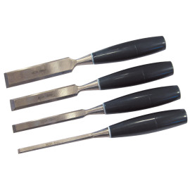set dalti lemn cu maner plastic - 4p.