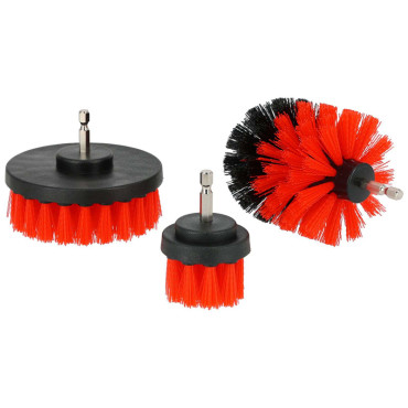Set perii curatare cu tija adaptoare - mediu, 3/set