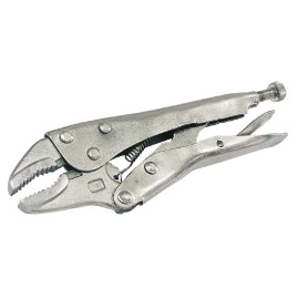 cleste blocare nichelat cu cioc rotunjit 180mm