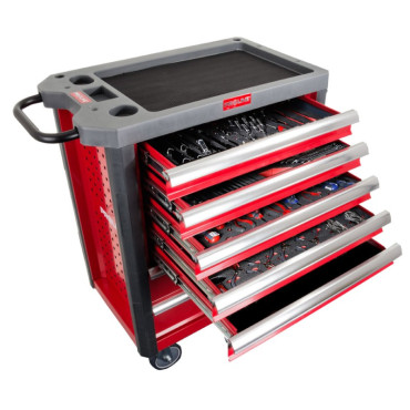 Dulap scule echipat 706x450x950mm / 7 sertare - 250p.