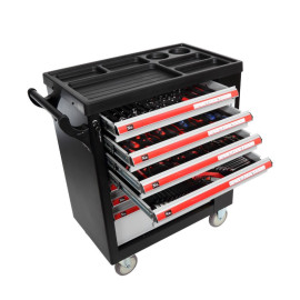 dulap scule echipat 790x490x1010mm / 7 sertare - 250p.