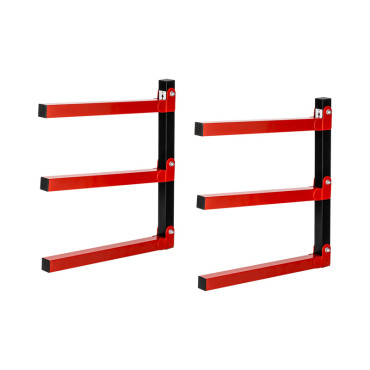 Suporti pliabili perete polite triplu 431x381mm - 2/set