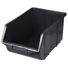 cutie plastic depozitare 111x165x76mm / negru