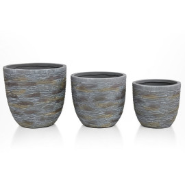 set ghivece exterior - rosa, 3p.