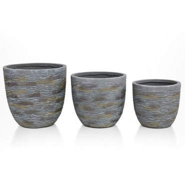 Set ghivece exterior - rosa, 3p.