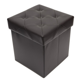 taburet pliabil depozitare - 38x38x38cm / brun