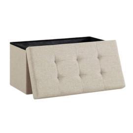 taburet pliabil depozitare dublu - 76x38x38cm / kaki