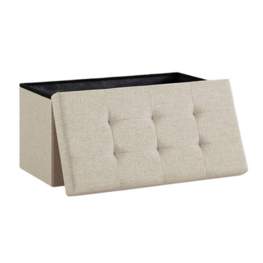 Taburet pliabil depozitare dublu - 76x38x38cm / kaki