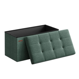 taburet pliabil depozitare dublu - 76x38x38cm / verde