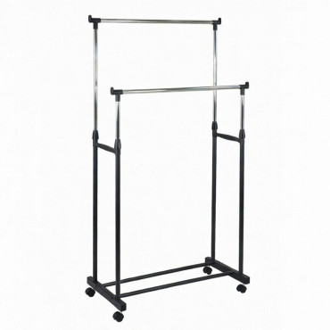 Suport haine dublu reglabil - 83x39x165cm / 15kg