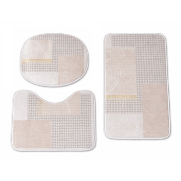 Covorase baie flanel - 40x60/40x50/40x45cm / carouri