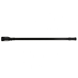 bara perdea dus aluminiu - 70-120cm / negru