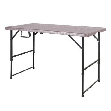 Masa pliabila tip ratan 120x60cm / 52-75cm / 60kg