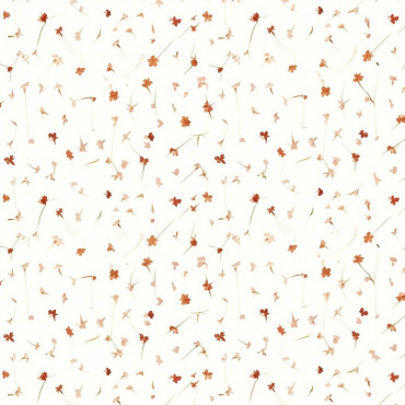 Fata masa pvc - 160g/m2 / 1.37x20m / flori-coral