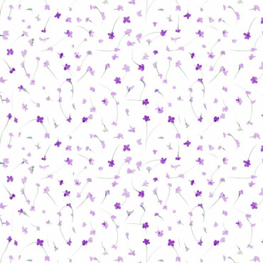 Fata masa pvc - 160g/m2 / 1.37x20m / flori-violet