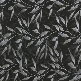 fata masa pvc - 160g/m2 / 1.37x20m / frunze-gri