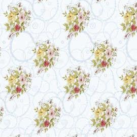 fata masa pvc - 160g/m2 / 1.37x20m / mix-flori-gri