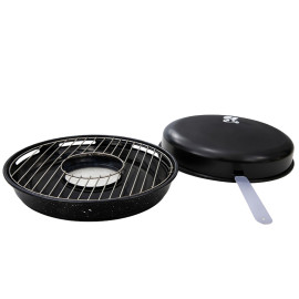 tigaie grill cu capac si maner detasabil - 32cm