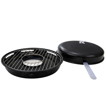 Tigaie grill cu capac si maner detasabil - 32cm