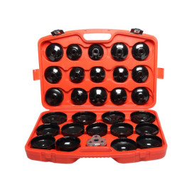 trusa cheie filtru de ulei reglabil cu adaptoare - 30p.