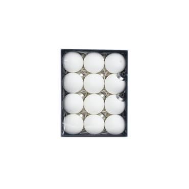 Set ornamente lux de craciun / alb - 12p.