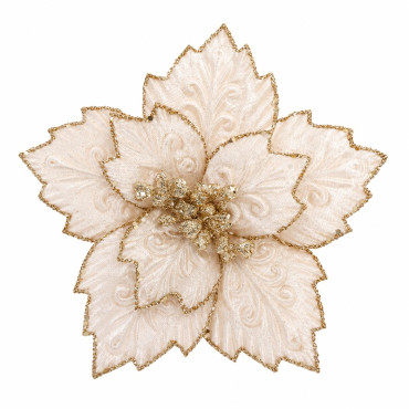 Floare decorativa de craciun 22x19cm sysdh-a3025045