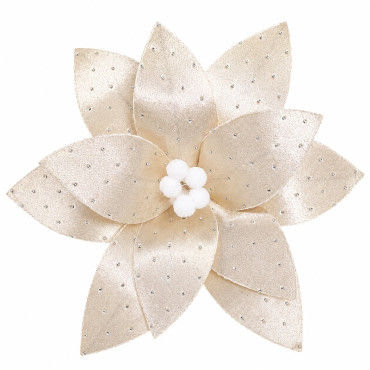 Floare decorativa de craciun 26x15cm sysdh-a3025085