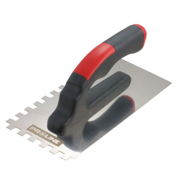 Gletiera inox dintata cu maner plastic 270x130/10mm